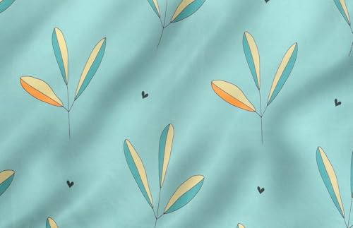 Image of HOMEKART (110 TC & 110 GSM 100% Cotton Feel Bedsheet for Single Bed with One King Size Pillow Covers Soft /Breathable Wrinkel Free -60x90 Inches - (Green & Yellow & Blue)