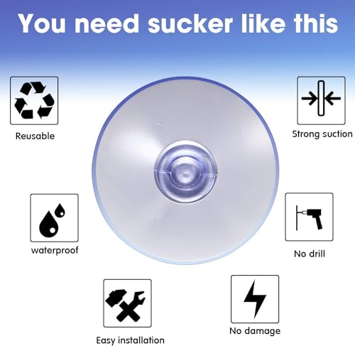 Image of RAB Glass Shelf Button Suction Cup (Code:- Vacum Butt 2no, Pack of 10 Piece)