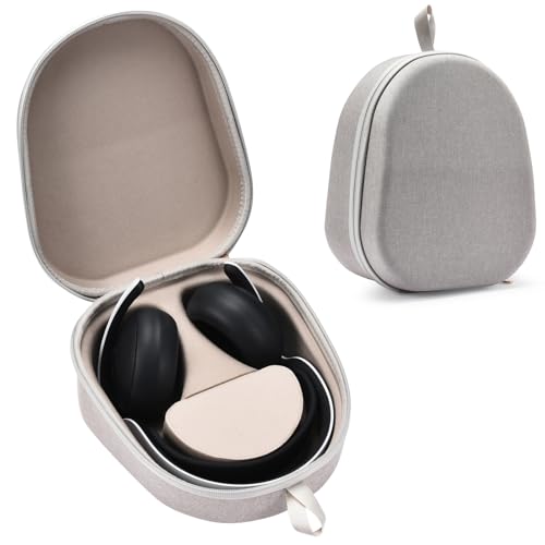 Buziba Funda rígida de transporte para auriculares inalámbricos Sony PlayStation Pulse Elite de EVA, funda protectora portátil de viaje para auriculares PS5 Pulse Elite (gris claro)