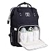 Baby Diaper Bag Backpack Multi-Function Waterproof Travel Nappy Tote Bags Large Capacity Creative Fashion Package For Both Mon&Dad//Black