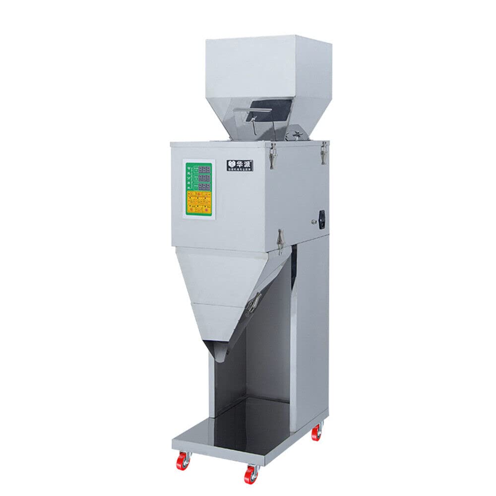 Macchina di riempimento automatica pesatura 200W, macchina di riempimento in polvere 10-999g macchina di riempimento macchina imballatrice con pesatura automatica