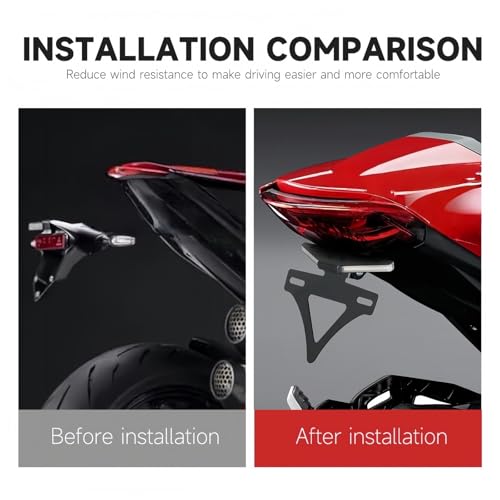 Support de plaque d'immatriculation moto courte et rigide Monster 950 - 3