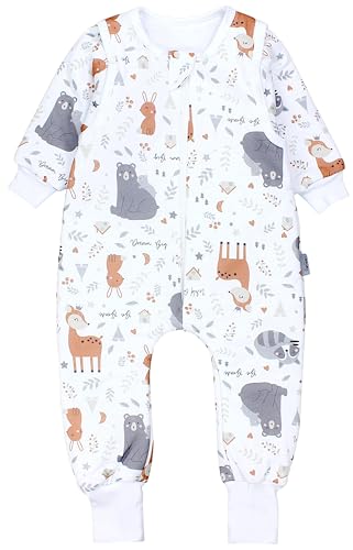 TupTam Saco de Dormir Bebé – Saco Dormir Bebé con Piernas, 2.5 TOG, Algodón OEKO-TEX