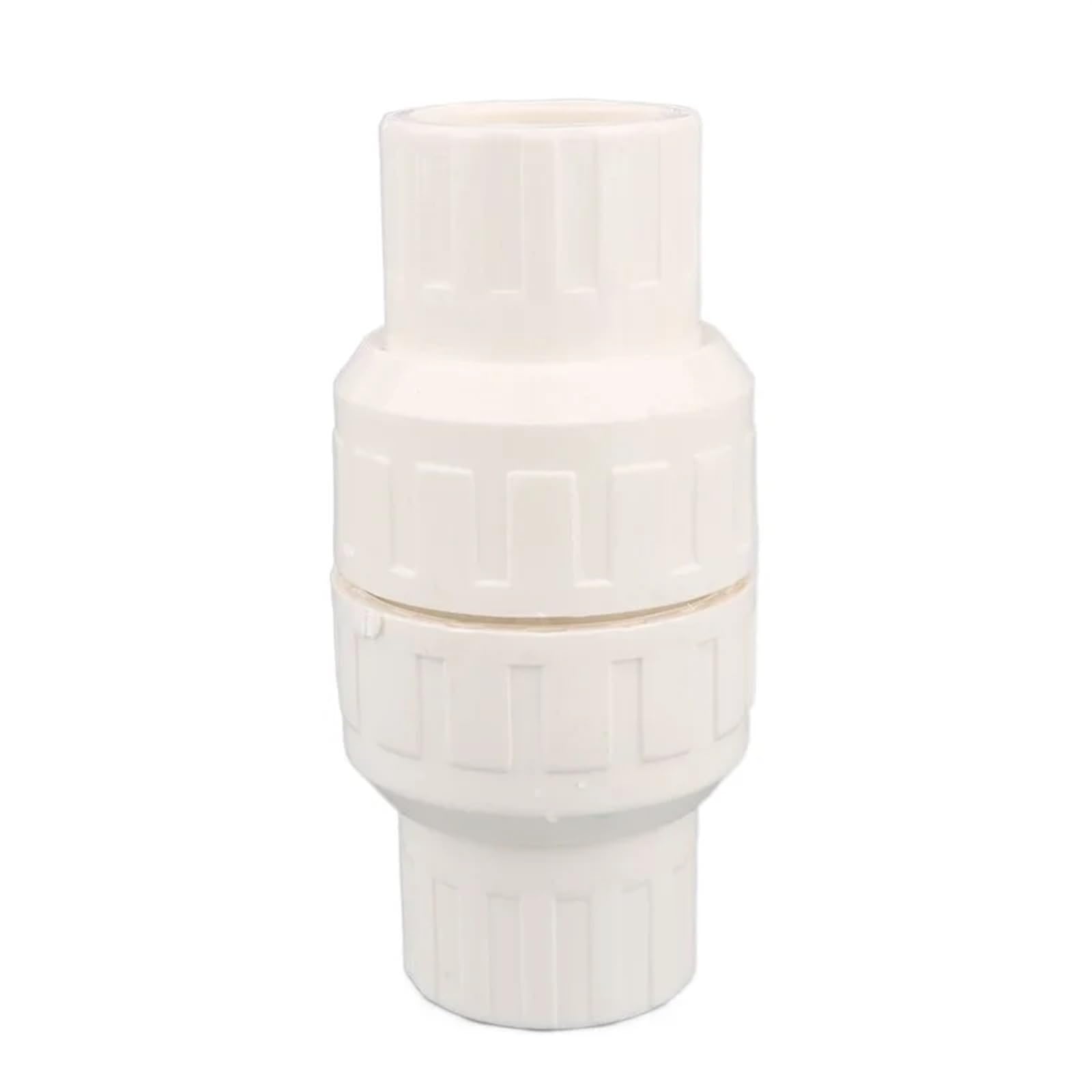 Valvola di ritegno in PVC da 20/25/32/40/50 mm, valvola di non ritorno unidirezionale, 1 pezzo (32 mm (con molla), colore bianco