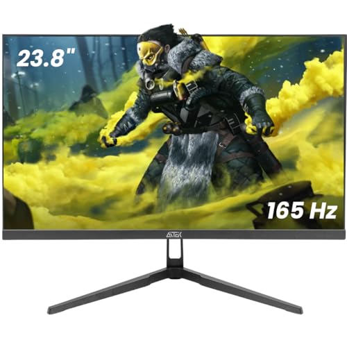 Monitor Gamer 23.8' 165Hz 1ms Full HD (1920x1080p), Entradas HDMI, DisplayPort e Compatibilidade com Suporte Padrão VESA 100x100mm, Preto