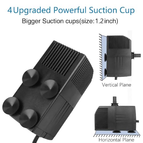 Image of BARST 400GPH Submersible Water Pump with Filter, 16ft Power Cord | 25W, 1500L /H, Ultra Quiet for Water Feature, Small Pond, Aquarium, Fish Tank, Pool, Statuary, Hydroponic