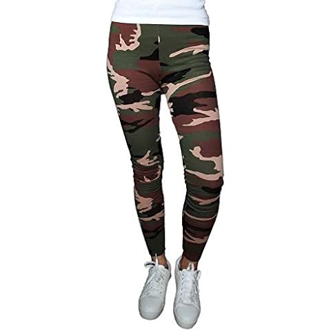 Dykmod Women's Camouflage Thermal Leggings Warm Winter - Multicolour - 3.5 Cover