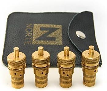 GoNorte Adjustable Tire Deflators - Heavy Duty Solid Brass (Set of 4)