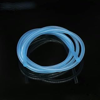 Tubo de sílice de 2/5 m ID 1 2 3 4 5 6 7 8 mm de grosor de manguera de goma flexible, conector de 1 mm, color azul cielo, 2 metros, diámetro interior de 8 mm x 10 mm, diámetro exterior predeterminado