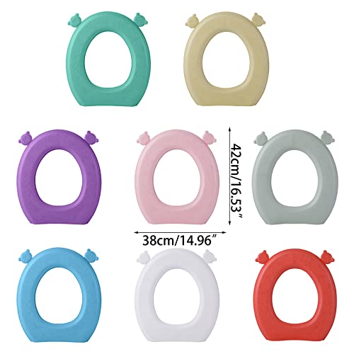 Yunnan Toilette für Sitzkissen WC für Sitzbezug mit Griff Wasserdicht Toilette für Sitzpolster Matte Wiederverwendbar Warm Weich Pad für Badezimmer WC Sitzkissen – Bild 4