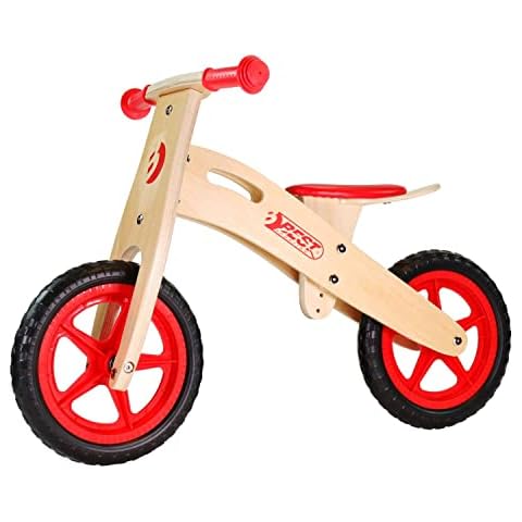 Best Sporting Laufrad ab 2 Jahren I Holz Laufrad 10 Zoll I Kinder Laufrad Holz I rot I hochwertiges Kinderlaufrad Cover