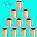 Sleeve Bearings 1/4 inch bore 10 PCS Brass Self-Lubricating Sintered Bronze Bushings 6mm Bore 10mm OD 10mm Length