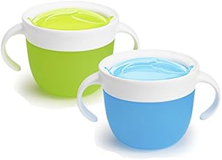 Munchkin 2 Piece Snack Catcher, Blue/Green