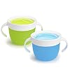 Munchkin 2 Piece Snack Catcher, Blue/Green, 2 Piece Set (Pack of 1)