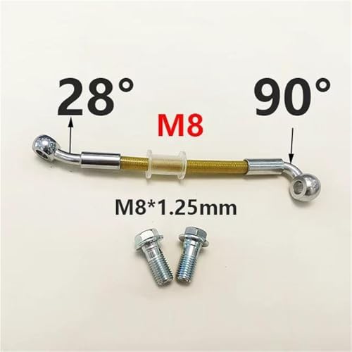 Durite de frein moto M8 flexible hydraulique 230cm idéal pour rénovation ou modification - 3