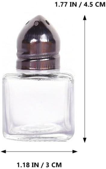 Hemoton 10pcs Mini Condiment Containers Transparent Spice Storage Jars for Salt Pepper and Bbq Seasonings Seasoning Bottles for Organized Kitchen and Outdoor Use
