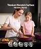 Set de Ollas y Sartenes Antiadherentes JEETEE, Sartenes de Titanio Saludables para Cocinar | Set de Cocina de Cerámica de 17 Piezas, Libre de Tóxicos, para Cocina de Inducción, Apto para Horno y Lavavajillas, Libre de PFOA PFOS PTFE, Púrpura Violeta 6