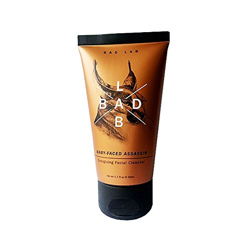 Bad Lab Face Wash for Men (1.7 oz, Baby-Faced Assassin Energising Facial Cleanser) Travel Pack