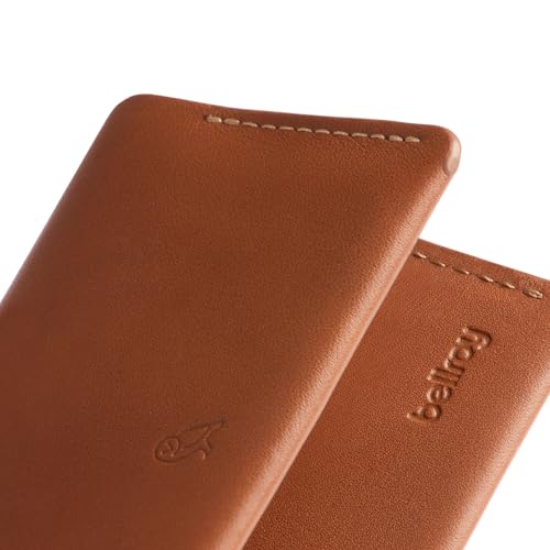 Bellroy Under Cover (slimline leather card wallet/holder with card storage, quick access slot, plus space for folded bills) - Caramel3