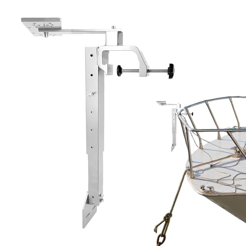 Soportes para Detectores de Peces Barcos - Soporte para Sonda | Rotación de 360 Grados Ajuste de Altura Soporte para Agua Dulce Agua Salada Barcos