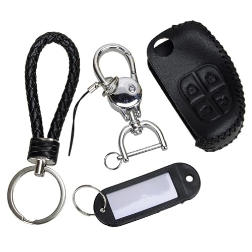 Funda para mando Jaguar X-Type de cuero negro para llaves S-Type XJ8 XJR 2004-2008