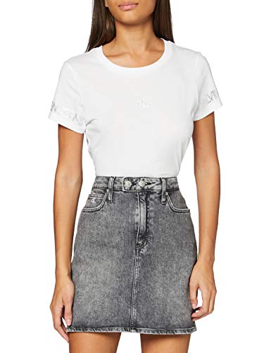 Preisvergleich Produktbild Calvin Klein Jeans Damen High Rise Skirt Rock, Denim Black, NI28