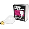 PHILIPS 100W A19 Medium Base Frosted Rough Service Light Bulbs - 2 Pack