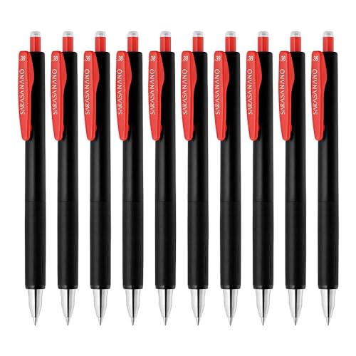 ゼブラ ジェルボールペン サラサナノ 0.38mm 赤 10本 B-JJX72-R-Nのサムネイル