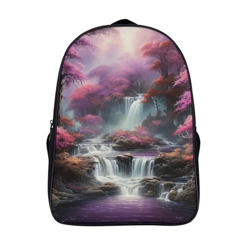 Mochila escuela Waterfall impermeable contra la lluvia para evitar libros mojados en el colegio