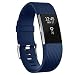 Produktbild Yandu kompatibel für Fitbit Charge 2 Armband, Weiches TPU Ersetzbar Armbänder Verstellbares für Fitbit Charge2 (Navyblue, S)