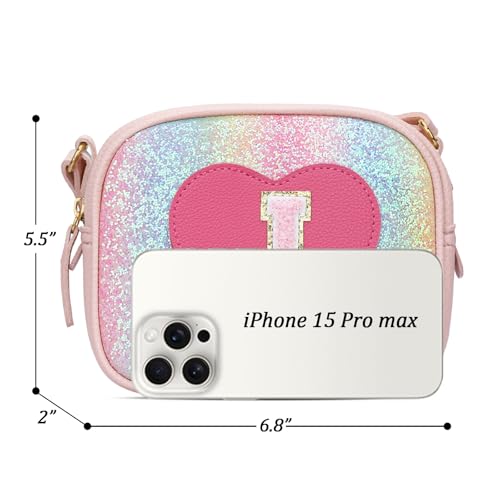 Image of KKXIU Birthday Gifts for Girls Initial Toddler Purse Cute Kids Crossbody Bag