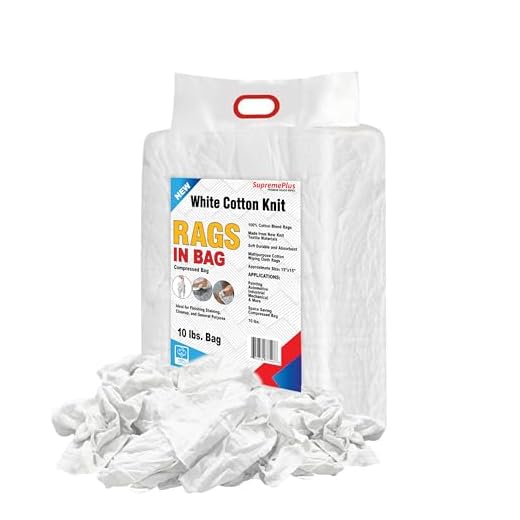 SupremePlus White Cotton T-shirt Rags