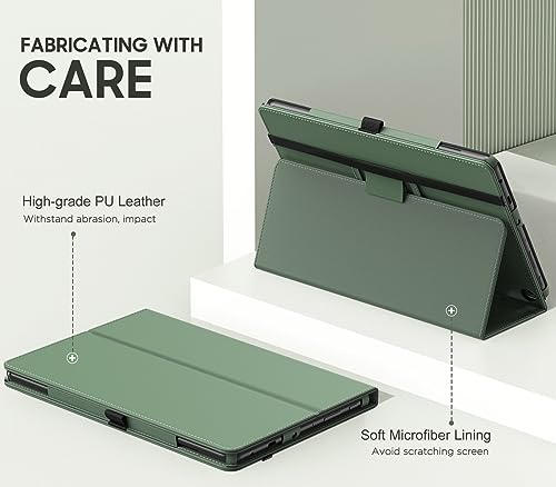Image of MoKo Case Fits All-New Amazon Kindle Fire HD 10 & 10 Plus Tablet (13th /11th Generation, 2023 /2021 Release) 10.1 inch - Slim Folding Stand Cover with Auto Wake /Sleep, Celadon