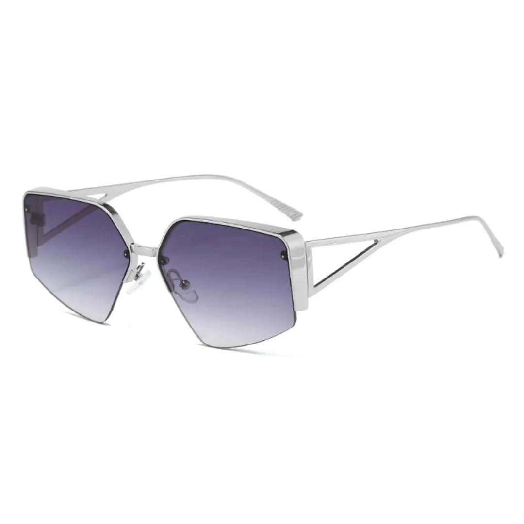 Lunettes de soleil rétro en métal avec protection UV400 - 8