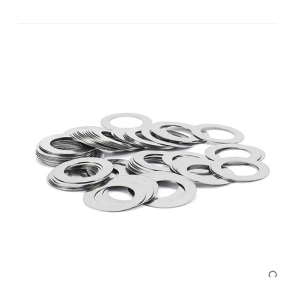 Bevestigingsringen 50/100PCS M3 M4 M5 Roestvrijstalen Platte Ring Hoge Precisie Ultradunne Aanpassen Pakking Flat Dunne Shim 0.1 0.2 0.3 0.5 1mm ( Size : M3x7x1 50pcs
