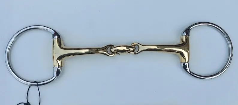 Eggbutt Snaffle Bit/German Silver Curved Mp Lozenge/Horse Bits