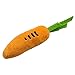 Xmiral Cane Cucciolo Giocattolo da Masticare Squeaky Peluche Suono Simpatici Giocattoli di Design di Carote vegetali (19 * 4cm,Arancia)