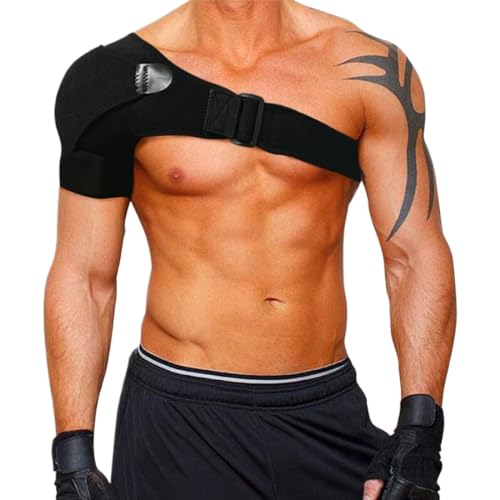Hombrera Ajustable, Hombreras Deportivas, Apoyo de Hombro de Neopreno Transpirable, para el Manguito Rotador, Alivio del Dolor de Hombro