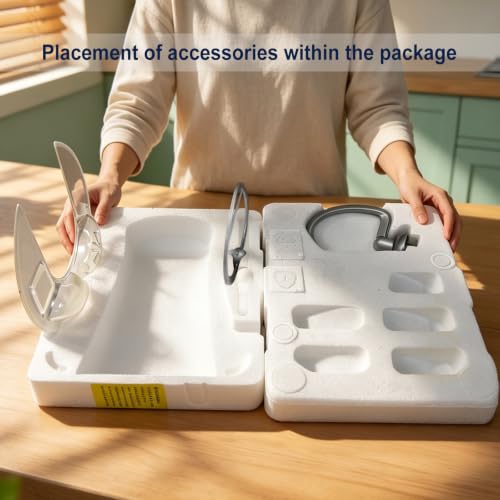 Image of Camic Stand Mixer, 4.2QT+5.3QT Two bowls Electric Food Mixer, 10 Speeds with Digital setting 3-IN-1 Kitchen Mixer for Baking Cakes Cookie Bread Salad with Egg Whisk,Dough Hook,Flat Beater (White)