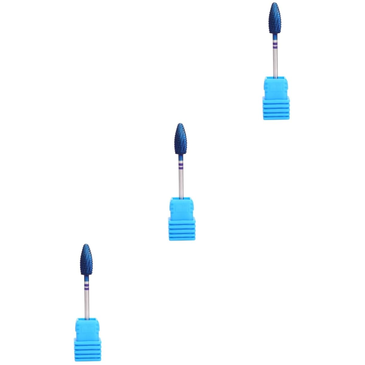 FRCOLOR 3piezas Broca De Tungsteno Para Máquina De Manicura b Herramienta De Pulido Para Uñas y Cutículas Suministros De Arte De Uñas y Cabezales De Lijado