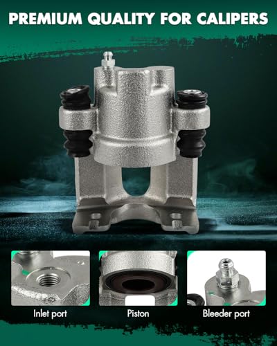 Image of SCITOO Rear Left Brake Caliper Without Bracket 184998 Compatible For Jeep For Commander 2006-2010,For Jeep For Grand Cherokee 2005-2010
