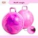 EVERICH TOY Hopper Ball for Kids, 18In Ride On Bouncy Ball with Handle, Purple Pink Clouds Girl Toys for Indoor Outdoor Active Play, Best Todder Toys for 4 5 6 7 8 Yr Old Girls Boys Gifts