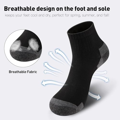 30 Pack 4 Styles Men's Women's Ankle Socks Mini Crew Quarter-Breathable Athletic Casual Bulk, Fits Shoe Size 8-114