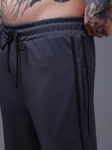 Image of Men's Loose Fit Side Tape Trackpants
