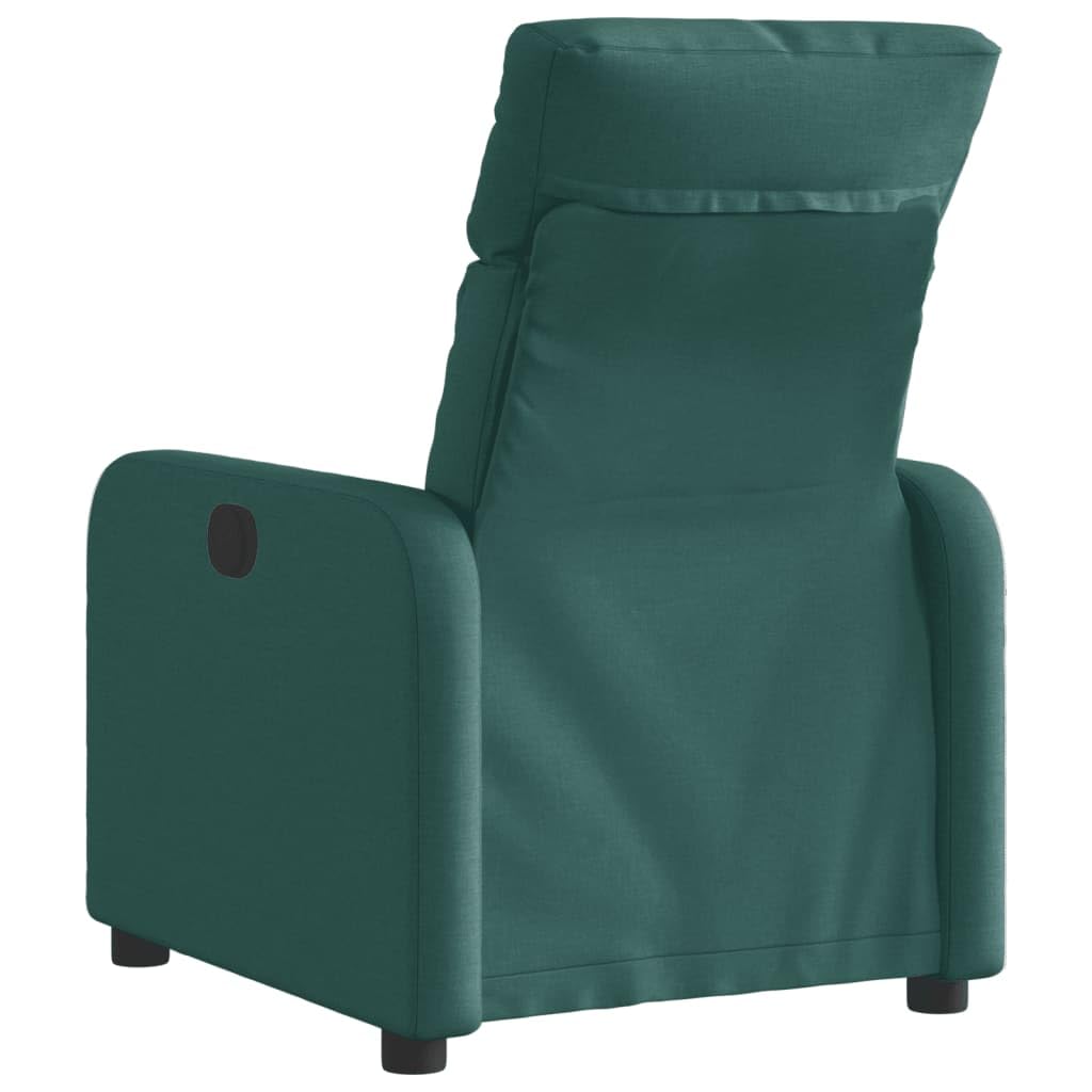 Sedia Massaggiante, Sedile Massaggiante, Poltrone Massaggianti, Poltrone per Anziani, Poltrona Elettrica Reclinabile Verde Scuro in Tessuto