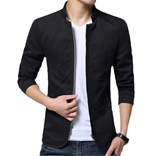 Wjnvfioo Business Blazer Men Jackets Casual Fashion Suit Cotton Coats Slim Fit Windbreaker Jacket Man Tops
