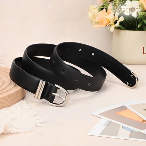 JASGOOD Women Leather Belt for Jeans Pants4