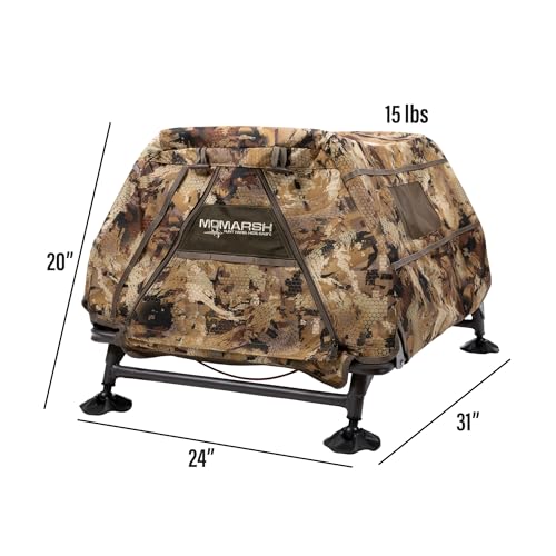 Image of Momarsh Field House LP Dog Blind For Waterfowl Hunting & Gun Dogs