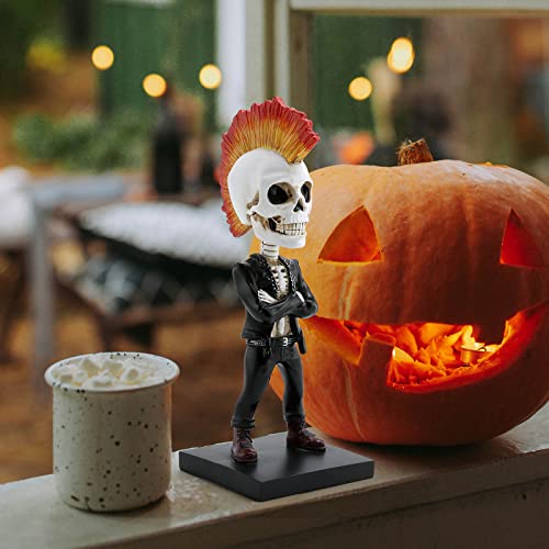 Bluelf Halloween Decorations Indoor, Bobble Head Halloween Skull Home Decor #TOP2