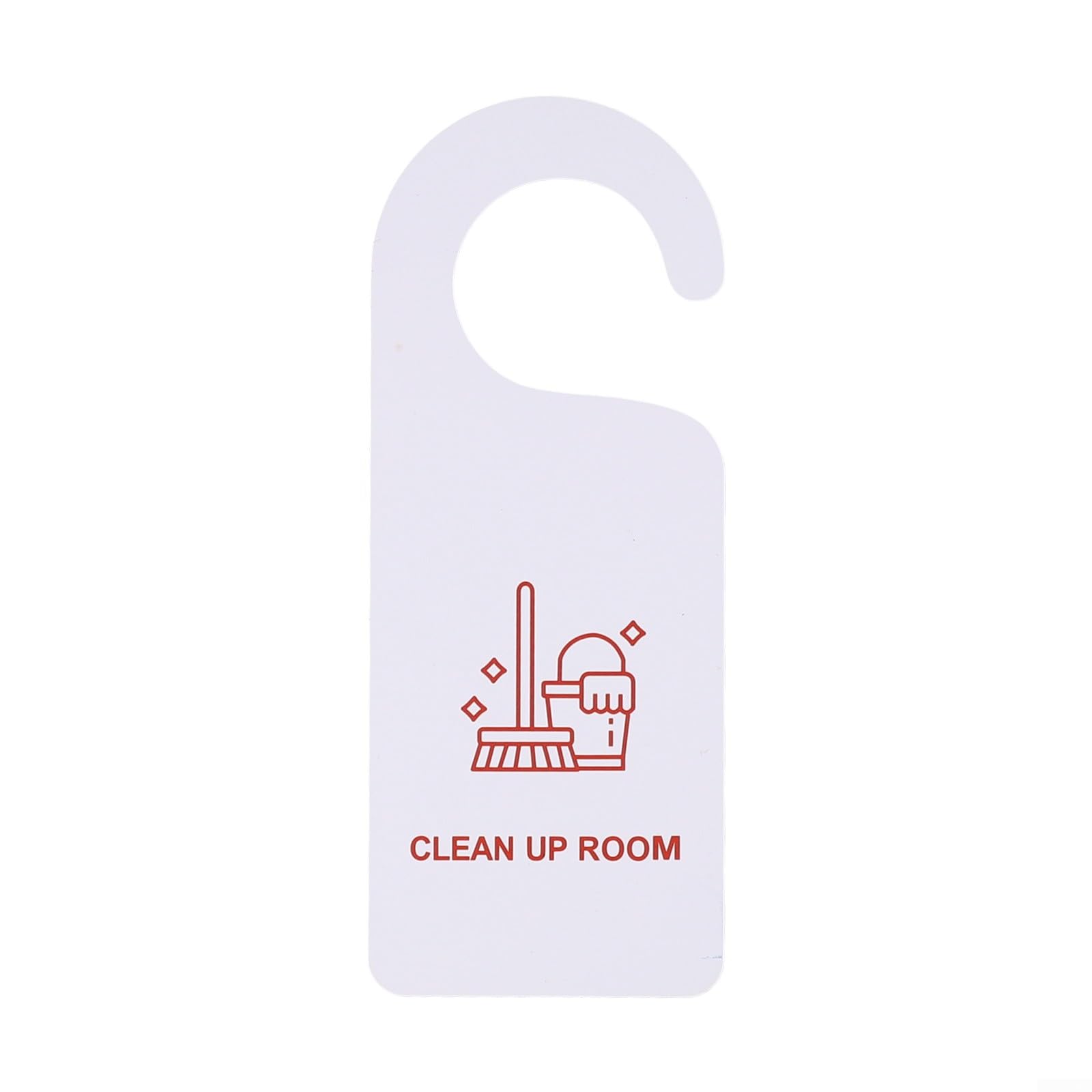 HpLive 1/5/10/20 Stück Türschild Bitte Nicht Stören Hotel Zimmerschild Anhänger PVC Reinigungshinweis Türhänger Schild Rot Weiß 24x8cm für Hotel Bar Café(20pcs)